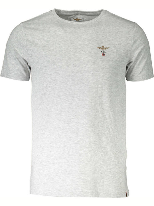 Aeronautica Militare T-shirt Bărbătesc cu Mânecă Scurtă GRI SCOTI001J508