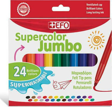+Efo Supercolor Jumbo Маркери за рисуване Комплект 24бр