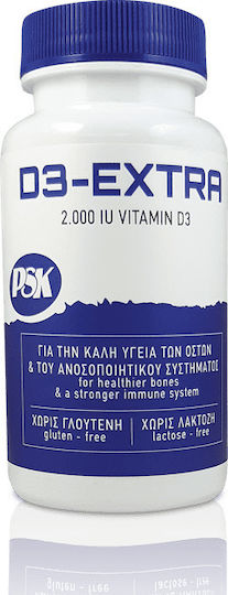 PSK D3 Extra Vitamin for Immune System Boost & Bone Health 2000iu 80 caps