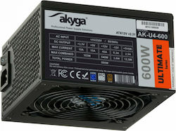 Akyga AK-U4-600 600W Black Computer Power Supply Full Wired 80 Plus Bronze