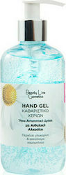 Beauty Line Gel De Curățare A Mâinilor Cu Acțiune Ușoară Antiseptic Gel Cu Pompă 300ml