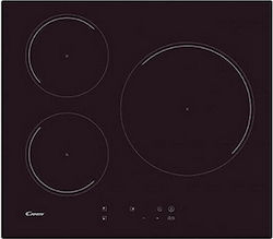 Candy CI633C Autonomous Cooktop with Induction Burners and Locking Function 59x52cm