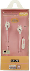 CS-178 In-ear Handsfree με Βύσμα 3.5mm Ροζ
