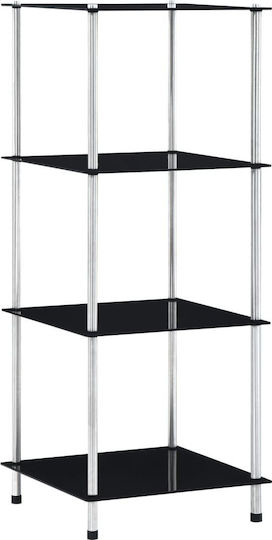 Bibliothek Schwarz 40x40x100cm