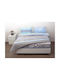 Viopros Σετ Σεντόνια Μονά Βαμβακερά Μόργκαν Blue 160x260cm 3τμχ