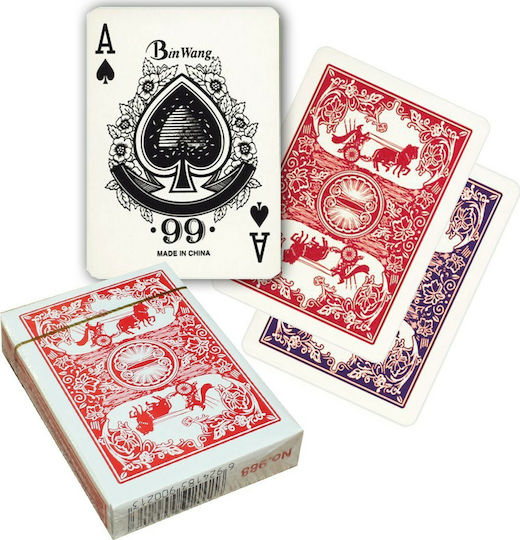 Cart Classics Plasticized Card Deck Red