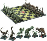 The Noble Collection Jurassic Park Chess Set Schach mit Schachfiguren 47x47cm