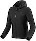 Rev'IT Afterburn H2O Lady Χειμερινό Γυναικείο Μπουφάν Μηχανής Softshell Αδιάβροχο Μαύρο