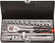 Force Set Ratchet 1\2" 16pcs