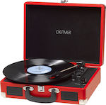 Denver VPL-120 MK2 111201100020 Кутия за риболовни принадлежности Грамофон с Предусилвател и Вградени говорители Червен