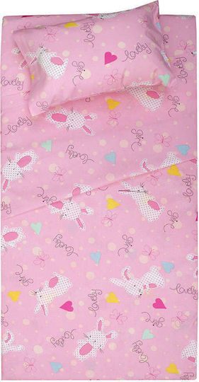 Viopros Bettdecke Für Krippe Baumwolle Jamie Rosa 120x160cm