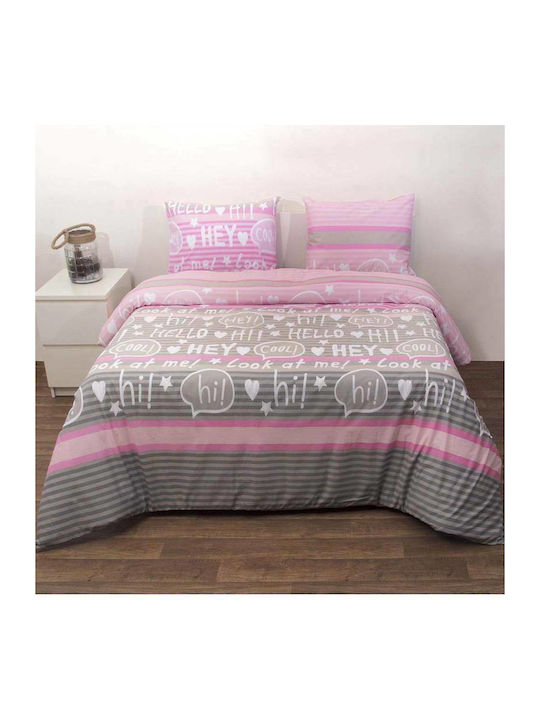Viopros Μόργκαν Πάπλωμα Κούνιας Ροζ 120x160cm
