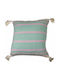 Synchronia Sofa Cushion Malabar Made of 100% Cotton Mint 50x50cm