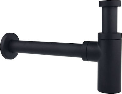 Viospiral Brass Siphon Sink with Output 32mm Black