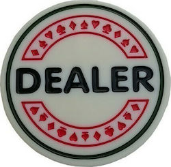 Modiano Dealer Button Πλαστικό Λευκό