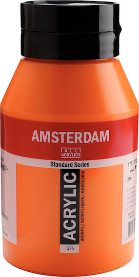 Royal Talens Amsterdam All Acrylics Standard Ακρυλικό Χρώμα Ζωγραφικής Azo Orange 276 1000ml