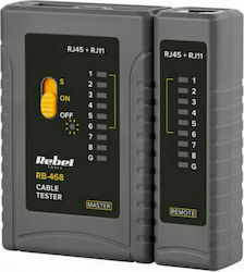 Rebel Network Cable Tester RJ45 / RJ12 / RJ11 RB-468