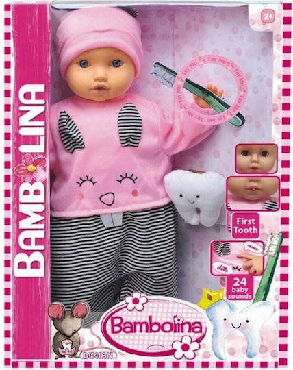 Just Toys Bambolina Σετ με Μωρό Κούκλα το Πρώτο μου Δοντάκι για 2+ Ετών 46 εκ.