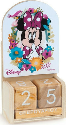 Taufgeschenk mit Kalender Minnie Bloom aus Holz 48Stück