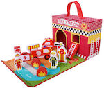 Jumini Miniature Toy Βαλιτσάκι Πυροσβεστικός Σταθμός 17cm. (Various Designs/Assortments of Designs) 1pc AB2257