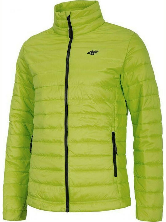 4F Herren Winter Jacke Puffer Grün