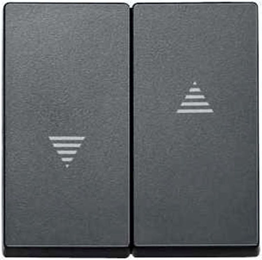 Schneider Electric M-Plan Merten Shutter Switch Front in Gray Color MTN435514
