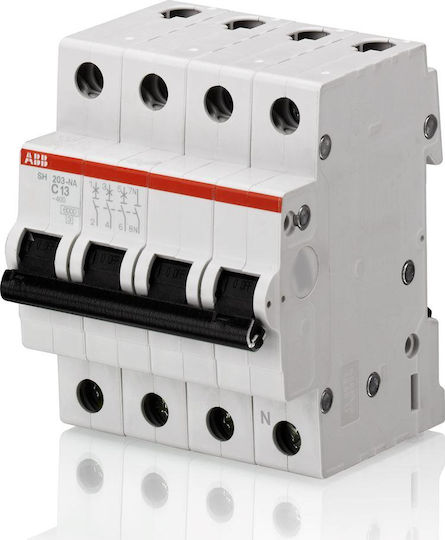 Abb Automatic Circuit Breaker 25A Four-pole AC 70375