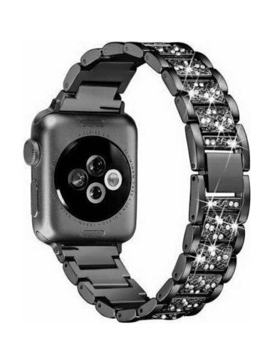 Strap Stainless Steel Black (Apple (Apple Watch 42/44/45mm)