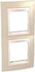Schneider Electric Unica Plus Vertical Switch Frame 2-Slots Yellow MGU6.004V.567