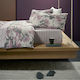 Bassetti Sheet Sets Queen with Elastic 175x200cm. Camu Bordeaux 4pcs