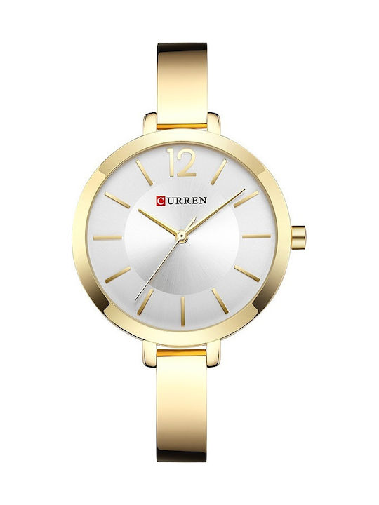 Curren Uhr mit Metallarmband Gold-White