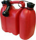 Oregon Combi Fuel Can Double Position Plastic with Extension Tube 1.5L Red