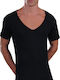 Lord Men's Undershirt Short-sleeved in Black Color