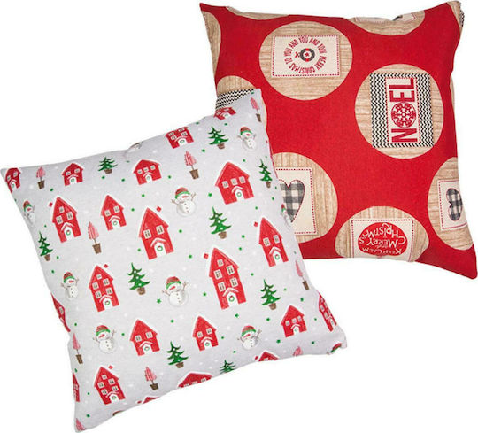 Borea Christmas Decorative Pillow Noel Square Red 45x45cm