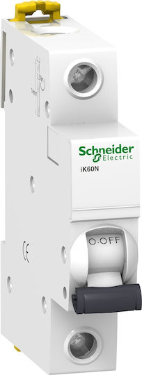 Schneider Electric Automatic Circuit Breaker 6A Single-pole AC A9K24106