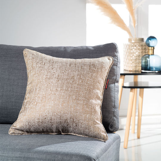 Pierre Cardin Μαξιλαροθήκη Sanzan Καφέ Brown / Gold 45x45εκ.