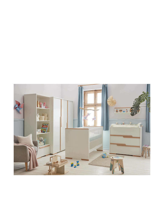 Kidscom Snap Σετ Βρεφικού Δωματίου με Κρεβάτι & Συρταριέρα Λευκό / Μπεζ