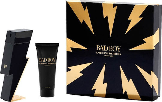 Carolina Herrera Bad Boy Set Pentru Bărbați Cu Eau de Toilette 2 Bucăți