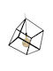 GloboStar Cube Pendant Light Black Grid with Socket E27 70x70x87cm