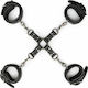 Easytoys Fetish Collection Hogtie with Hand & Anklecuffs Limb Restraint Set in Black Color