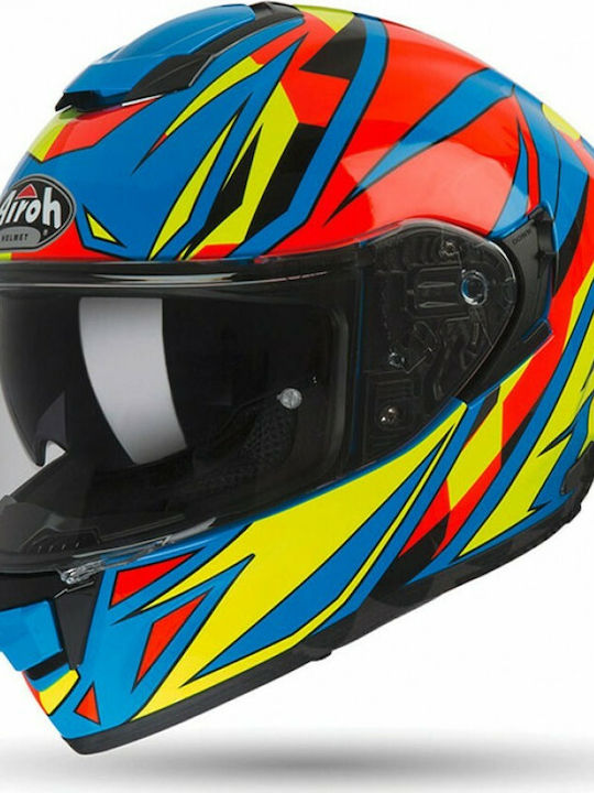 Airoh ST 501 Full Face Helmet with Sun Visor 1400gr Thunder Blue AIR000KRA151