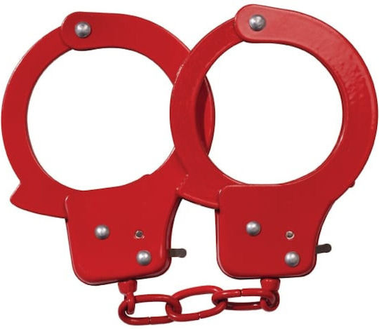 Nanma Sex Extra Metal Cuffs with Key Χειροπέδες σε Κόκκινο Χρώμα