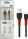 SGL Geflochtenes USB 2.0 Kabel USB Typ-C männlich - USB-A Schwarz 1m 194860