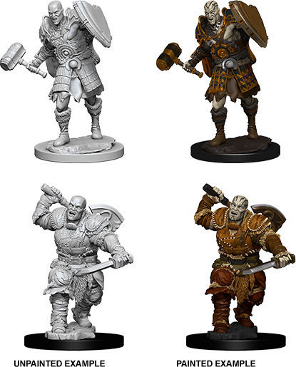 WizKids Dungeons & Dragons Nolzur's Marvelous Miniatures Unpainted Figures Male Goliath Fighter 2pcs 2pcs WZK73541 WIZ73541