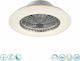 Trio Lighting Stralsund R62522187 Deckenventilator 50cm mit Licht und Fernbedienung Titan