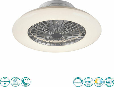 Trio Lighting Stralsund R62522187 Deckenventilator 50cm mit Licht und Fernbedienung Titan