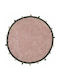 Baby Adventure Handmade Kids Rug Cotton Round With Diameter 150cm Pink/Grey