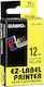 Casio Ez-Label Compatible Ribbon Ink Cartridge for Casio Schwarz 1Stück (XR-12YW1 XR12YW1)