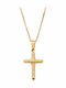 Puppis Women's Cross from Gold Plated Steel with Chain