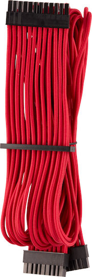 Corsair Premium Individually Sleeved ATX 24-Pin Cable Type 4 Gen 4 24-Pin ATX - Cable 0.61m Κόκκινο CP-8920230